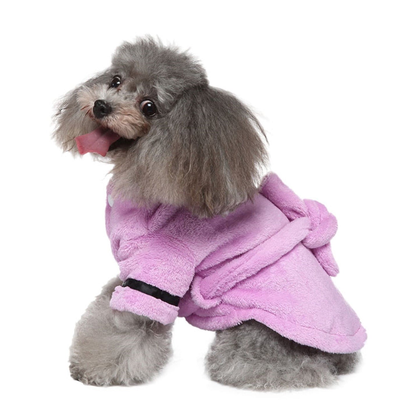 LGCASL Pet Bathrobes, Pajamas Clearance! Dog Cat Bathrobe Pet Clothes Hotel Bath Towel Pet Bathrobe Nightgown Pajamas (Army Green, L) XL Purple