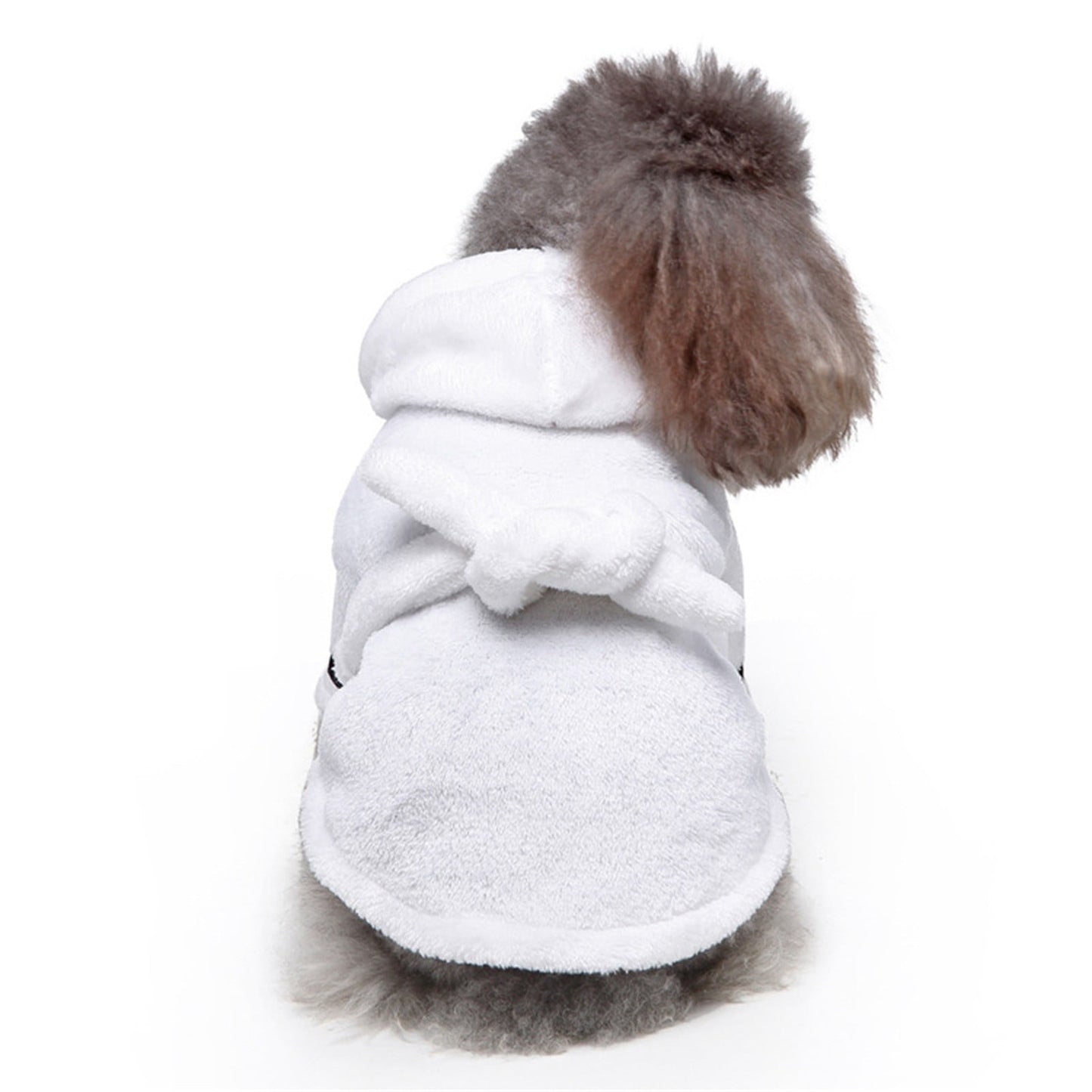 LGCASL Pet Bathrobes, Pajamas Clearance! Dog Cat Bathrobe Pet Clothes Hotel Bath Towel Pet Bathrobe Nightgown Pajamas (Army Green, L) XL White