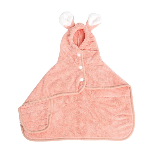 LGCASL 2026 New Puppy Bathrobe with Hood, Dog Bathrobe Absorbent Towel for Small Dogs Fast Drying Dog Robe Coat with Hood Puppy Towel Wrap Pet Grooming After Shower (Blue, Xs) XS Pink