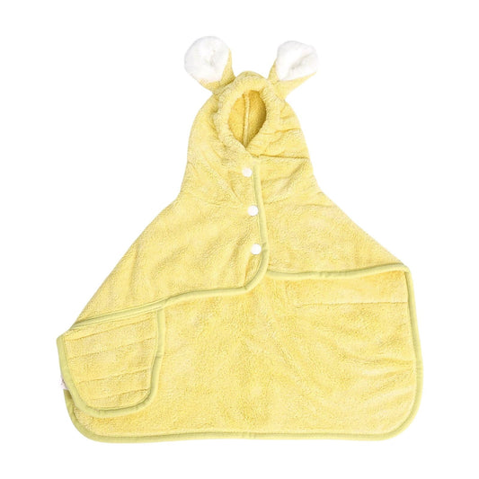 LGCASL 2026 New Puppy Bathrobe with Hood, Dog Bathrobe Absorbent Towel for Small Dogs Fast Drying Dog Robe Coat with Hood Puppy Towel Wrap Pet Grooming After Shower (Blue, Xs) XL Yellow