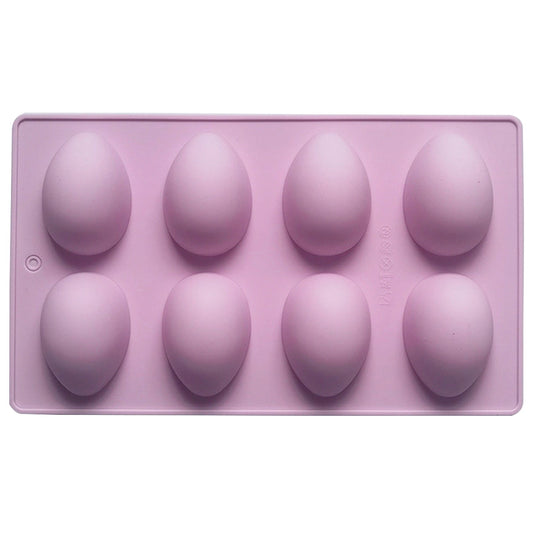 LGCASL Silicone Egg Shaped Molds, Egg Shaped Silicone Molds for Baking Easter Egg Shaped Silicone Baking Grade Non Stick Egg Shaped Easter Homemade Baking Tools Purple
