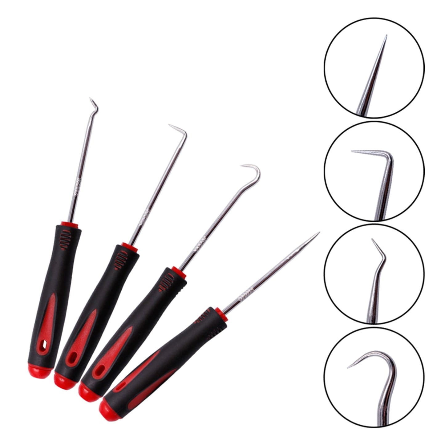 TONAIN 4 Pieces Precision Pick and Hook Set Car Auto Repair Maintenance Tools Durable