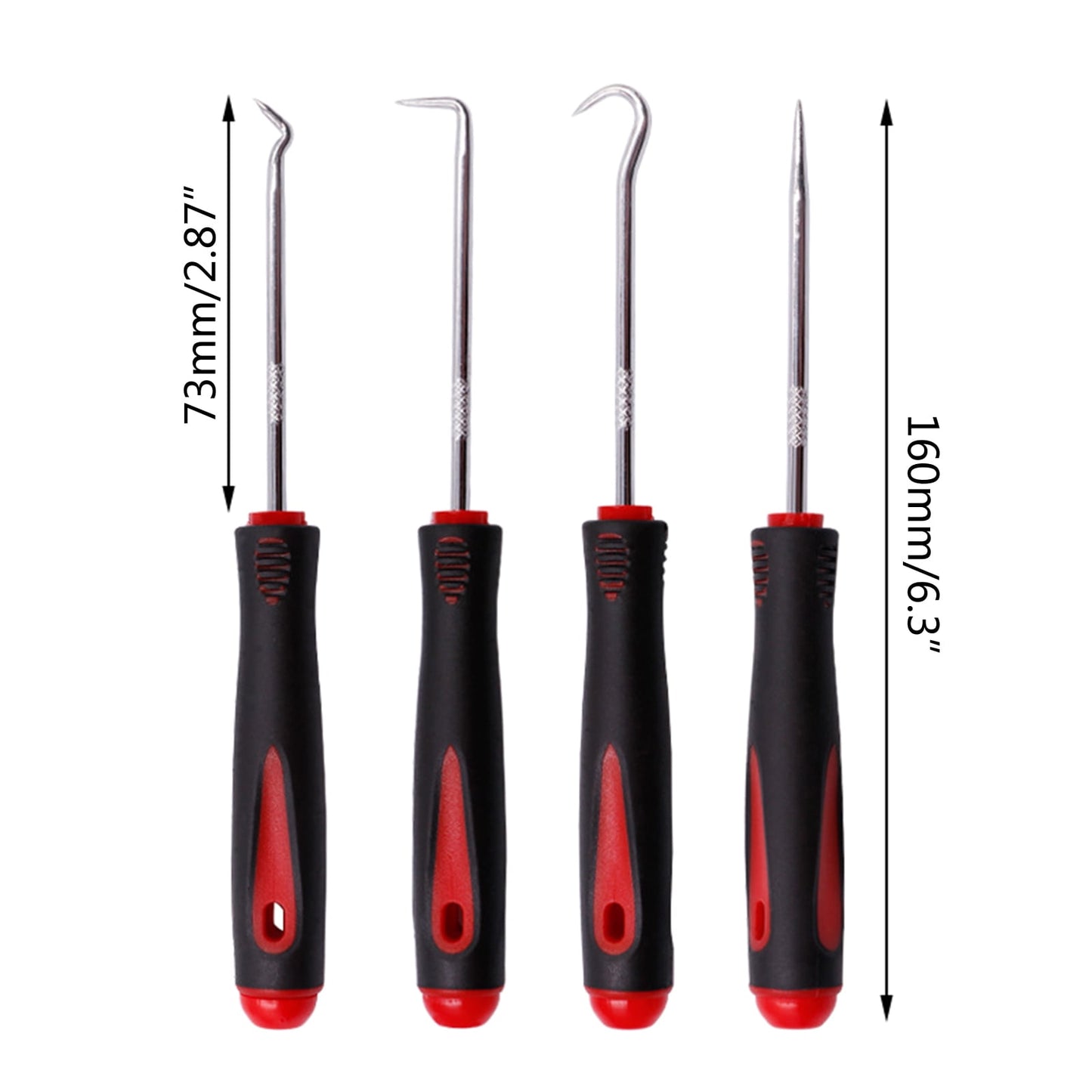 TONAIN 4 Pieces Precision Pick and Hook Set Car Auto Repair Maintenance Tools Durable