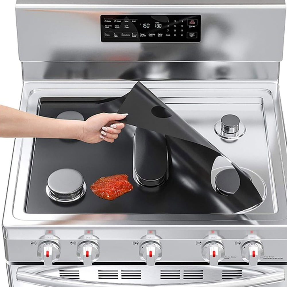 1PCS Stove Protector Cover Liner for 5 Burners Gas Stove Protector Kitchen Accessories Mat Stove Top Cover Gas Stove Cover 41.5*62cm S