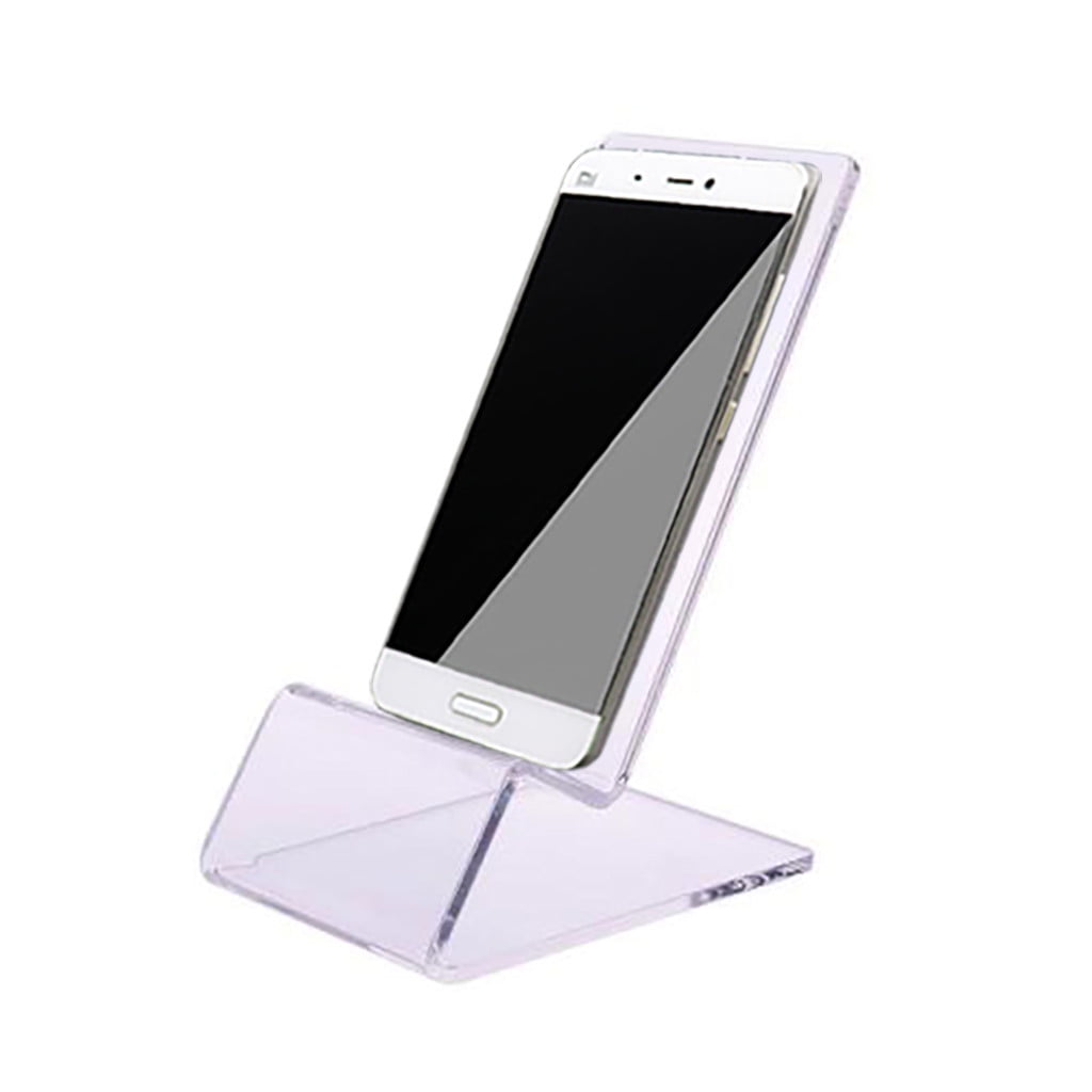 Eguiwyn Mobile phone holder Mobile Holder Phone Stand Acrylic Display Rack Bracket Transparent Clear Mount Kitchen，Dining & Bar Rack Clear