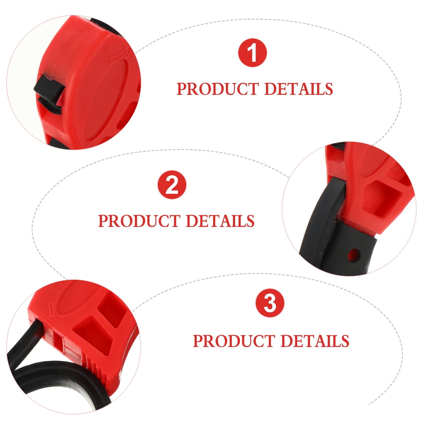 1pc Multifunctional Adjustable Rubber Strap Belt Wrench Universal Bottle Opener