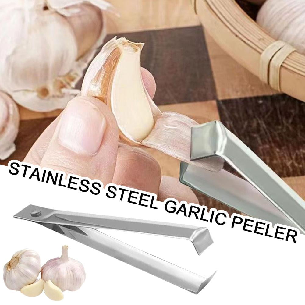 2x Fish Bone Tweezers Set Garlic Peeler Garlic Tweezer Remover Tool Tongs for Cooking Practical Gadgets Vegetables Tools