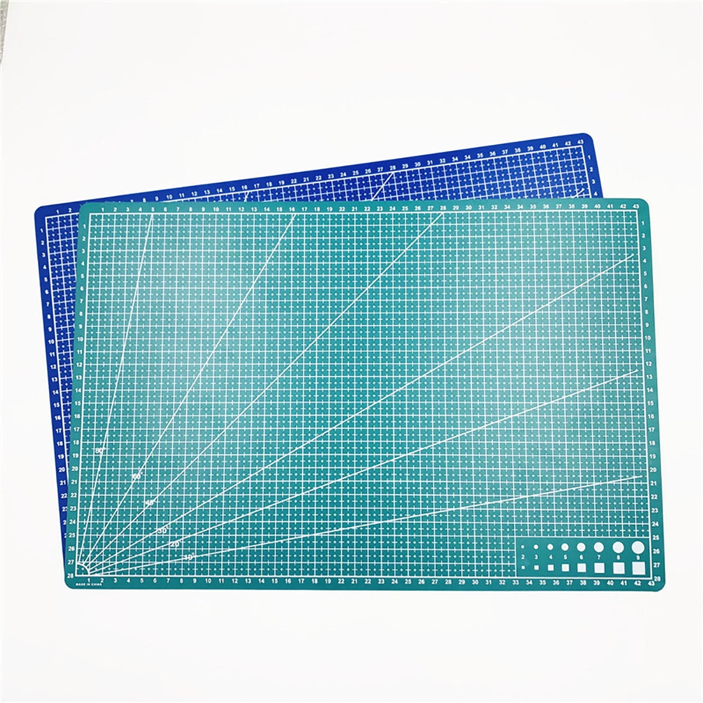 Clearance! Ttybhh Office and Craft and Stationery, A5 Art Self Healing PVC Cutting Mat Double Sided Gridded Rotary for Craft Fabric Blue