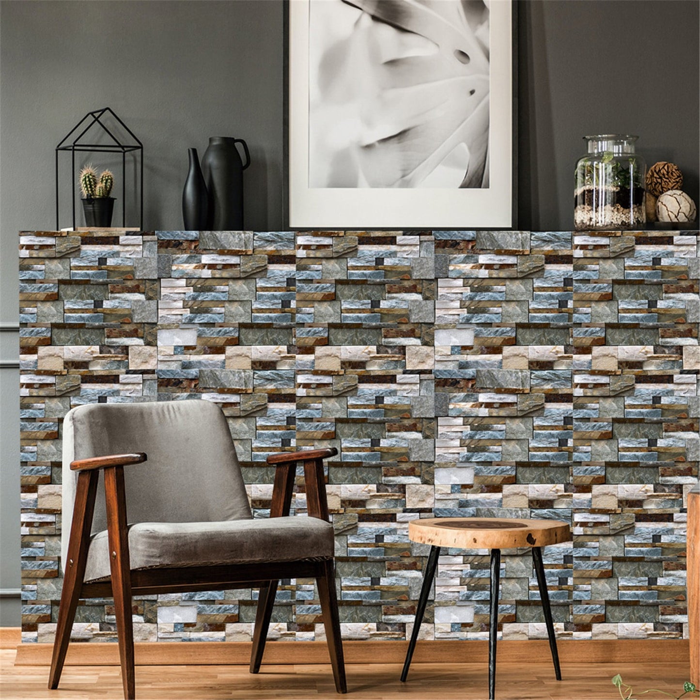 Clearance! JWDX Wall Sticker, Wall Stickers Promotion, Mosaics Wall Tile Stickers Peel and Stick Backsplash Self Adhesive Decals Vinyl Home Decor Diy Splashbacks 4Pc White