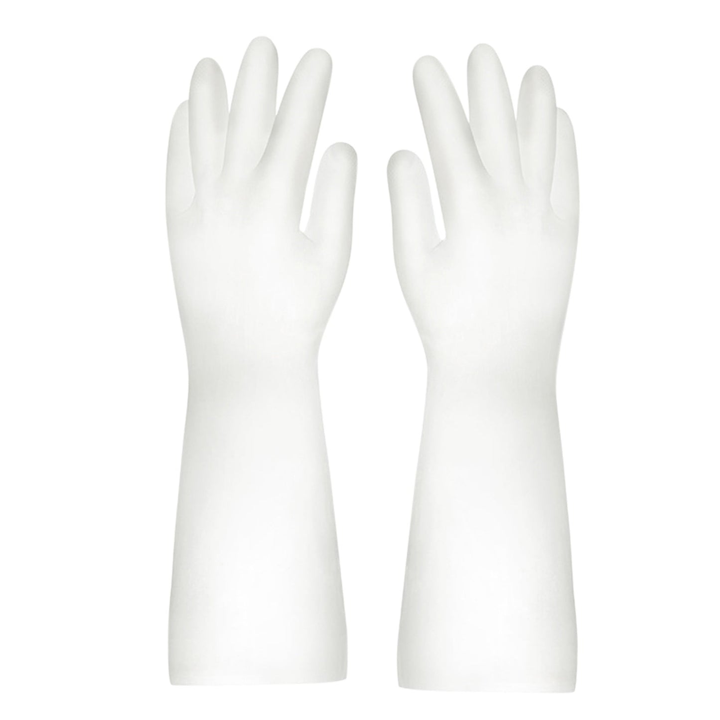 Ttybhh Apron Sleeve Clearance, Apron Sleeve Promotion! Gloves Gloves Washing Hand Rubber Long Cleaning Warm Gloves Kitchen Latex Dish Washing Tool Dishes Gauntlets Kitchen Dining Bar White