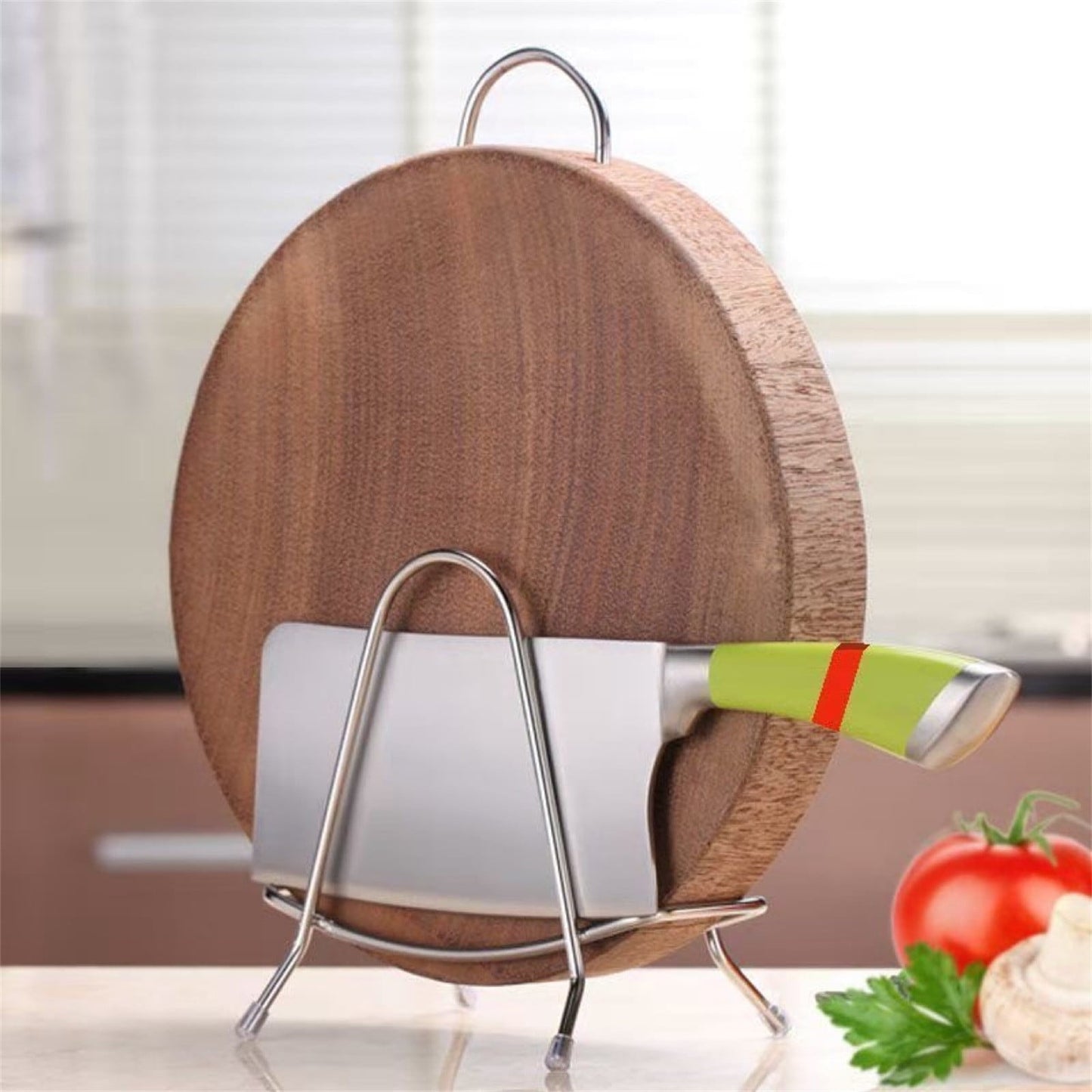 Eewia Rack Clearance! Stainless Steel Cutting Board Rack Household Pot Cover Rack Sitting Kitchen Chopping Board Shelving Shelving Sticky Board Cutting Board Rack Countertop, Include 1*Storage Rack Silver
