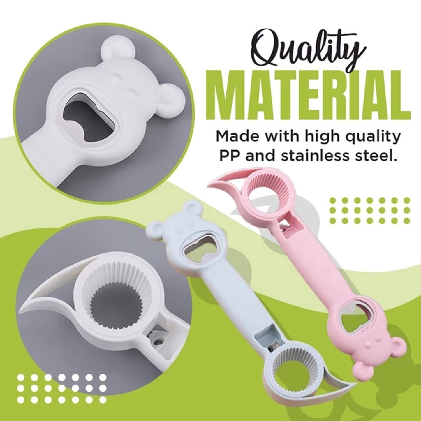 JWDX Bottle and Can Openers Clearance! Opener 4Pcs Can Cap Canned Bottle Home Bottle Multifunctional 4-In-1 Kitchen，Dining & Bar, Four in One Corkscrew Promotion Include 4 × Bottle Opener AS shown