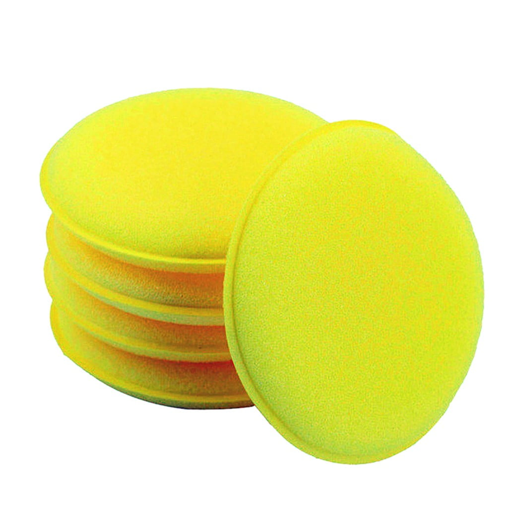 JWDX Cleaning Brush Clearance! Sponge Pad Wax Household for Car Cleaning Polishing Polishing Kit Car Applicator Cleaning Supplies, Cleaning Brush Promotion Include 12X Car Washing Sponge Yellow