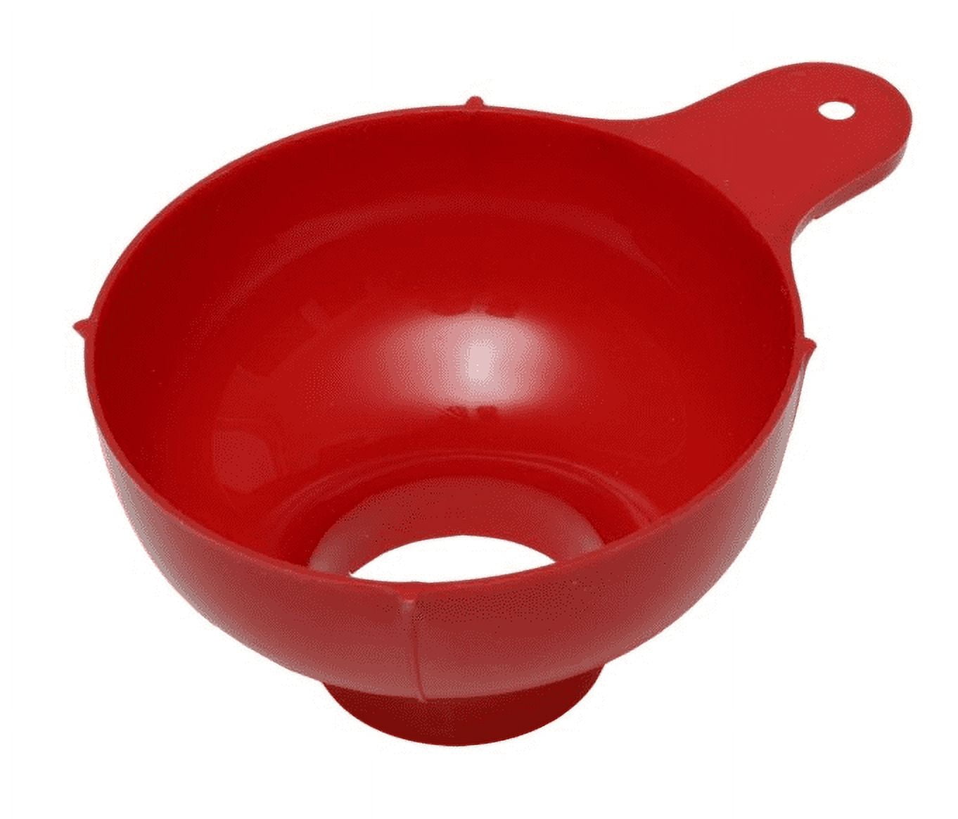 JWDX Funnel Clearance! Plastic Red Wide Mouth Funnel, Kitchen Funnel Promotion Include 1X Funnel Watermelon red