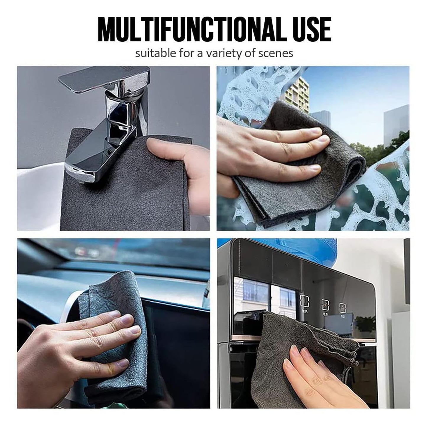 JWDX Wipes Clearance! Cleaning Cloth Microfiber Cleaning Cloth Reusable Microfiber Glass Cleaning Cloth Multipurpose Microfiber Towels for Kitchen Glass Car Window Cleaning, Include 3 Rags GY1A