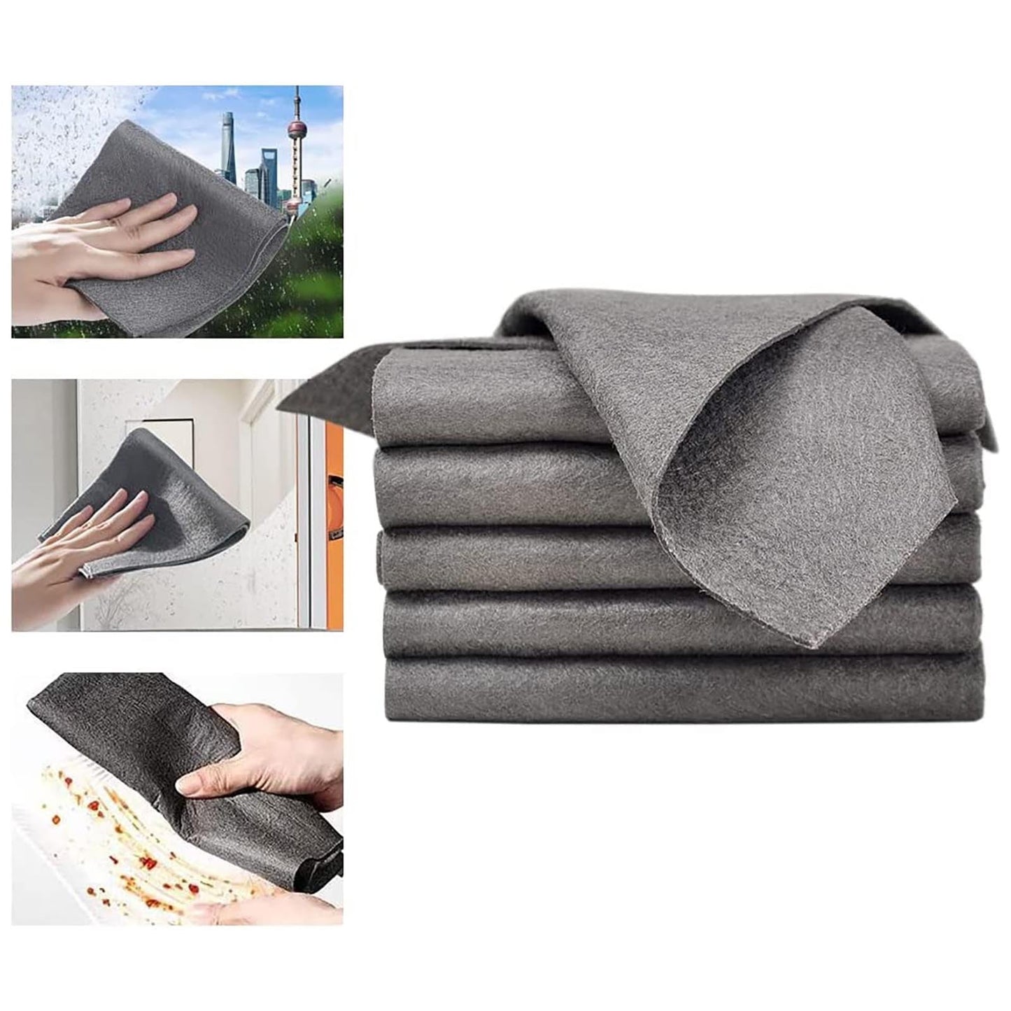 JWDX Wipes Clearance! Cleaning Cloth Microfiber Cleaning Cloth Reusable Microfiber Glass Cleaning Cloth Multipurpose Microfiber Towels for Kitchen Glass Car Window Cleaning, Include 3 Rags GY2A
