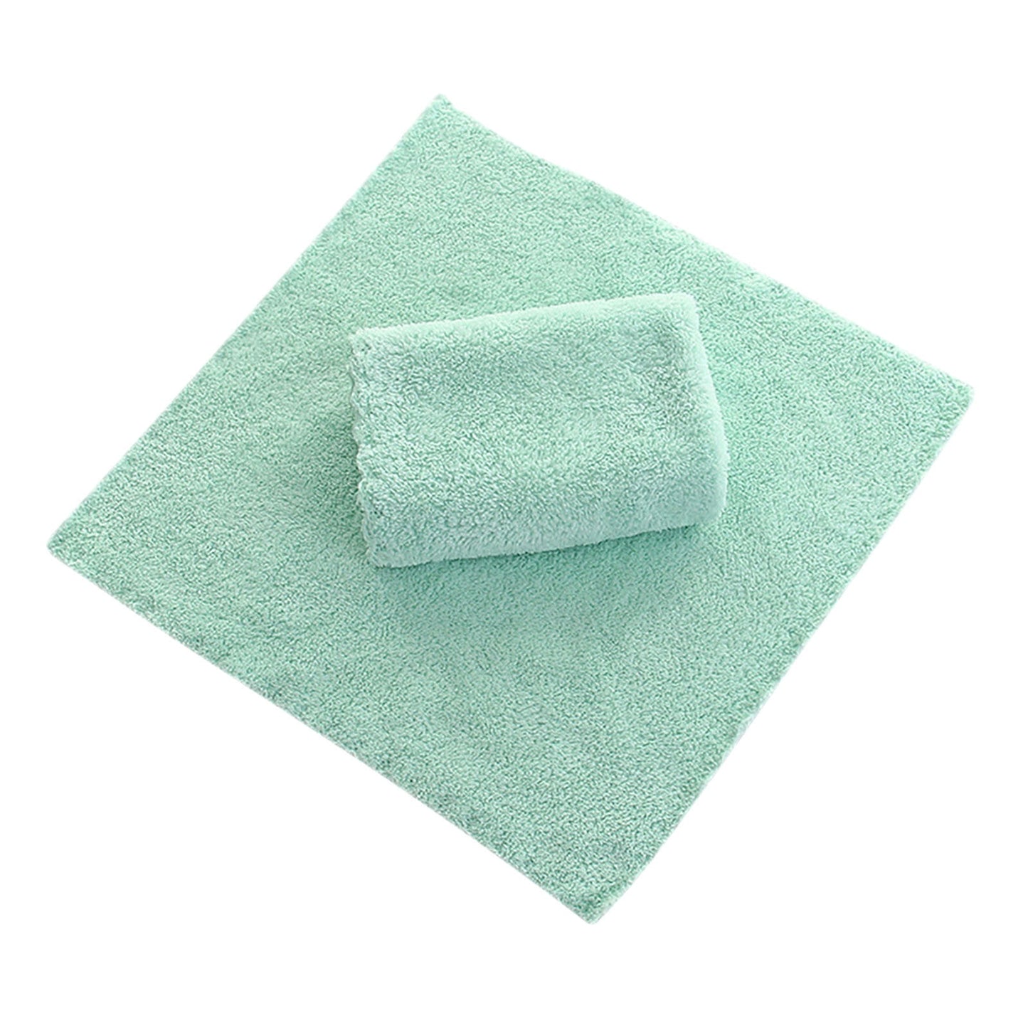 JWDX Wipes Clearance! Coral Fleece Square Handkerchief Soft Absorbent Towel Dish Towels 30*30Cm, Household Cleaning Cloth Promotion Include 1X Towel D