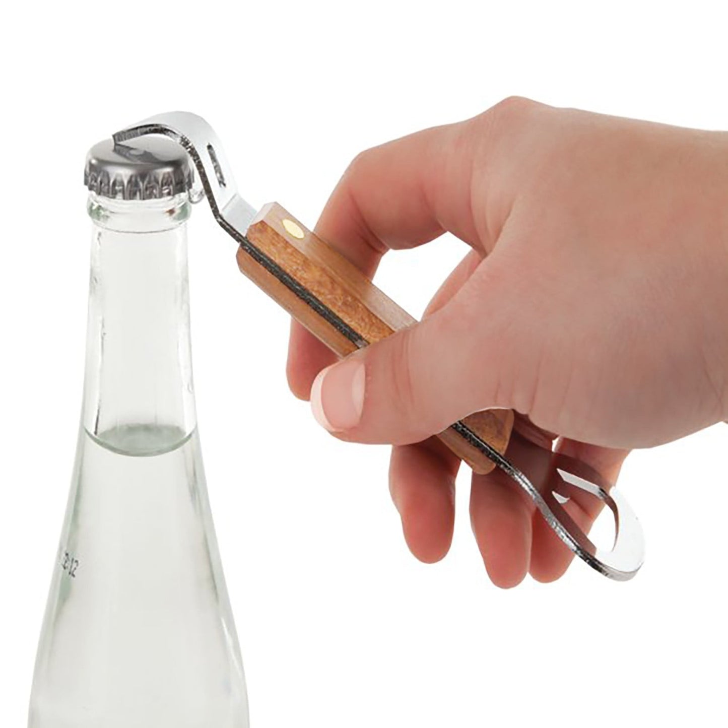 JWDX Bottle and Can Openers Clearance! Beer Opener with Wooden Handle Can Openers are Used for Kitchen Miscellaneous Items, Bottle Opener Promotion Include 1Pc Small Household Can Opener Brown