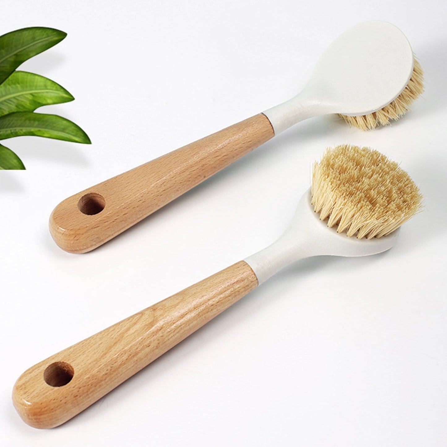 JWDX Cleaning Brush Clearance! Natural Sisal Kitchen Cleaning Brush Pot Scrub Brush with Long Wooden Handle, Cleaning Brush Promotion Include A Pot Brush AS shown