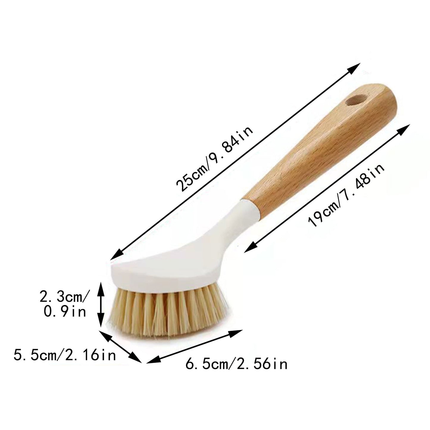 JWDX Cleaning Brush Clearance! Natural Sisal Kitchen Cleaning Brush Pot Scrub Brush with Long Wooden Handle, Cleaning Brush Promotion Include A Pot Brush AS shown