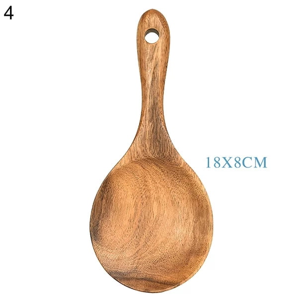 JWDX Cooking Utensils Clearance! Wooden Rice Spoon Rice for Rice Potato Desserts Teak Wood Rice Serving Spoon Rice Cooker Spatula 7*3.2Inch, Cooking Utensils Promotion Include Rice Spoon X1 Khaki