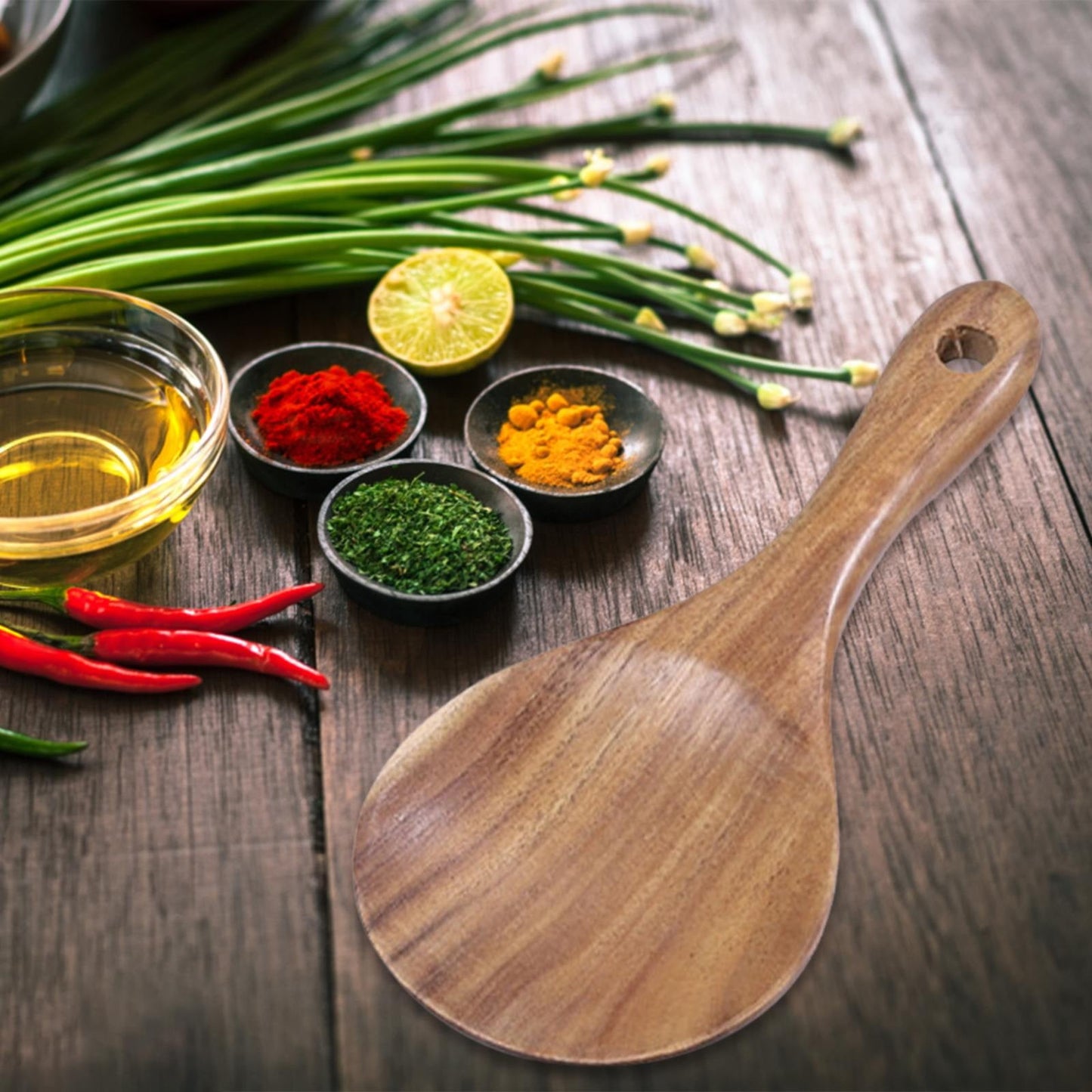 JWDX Cooking Utensils Clearance! Wooden Rice Spoon Rice for Rice Potato Desserts Teak Wood Rice Serving Spoon Rice Cooker Spatula 7*3.2Inch, Cooking Utensils Promotion Include Rice Spoon X1 Khaki