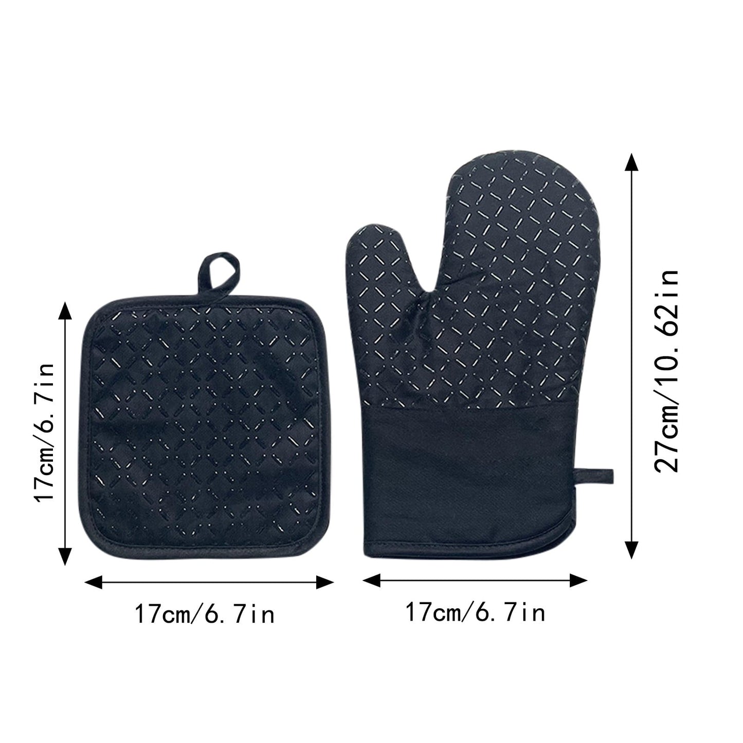 JWDX Oven Mitts Clearance! Microwave Silicone Insulation Gloves Thickened Anti-Slip Kitchen Oven Baking Anti-Scalding Gloves, Include 1 Heat Resistant Oven Mitt Silicone Oven Mitt AS shown
