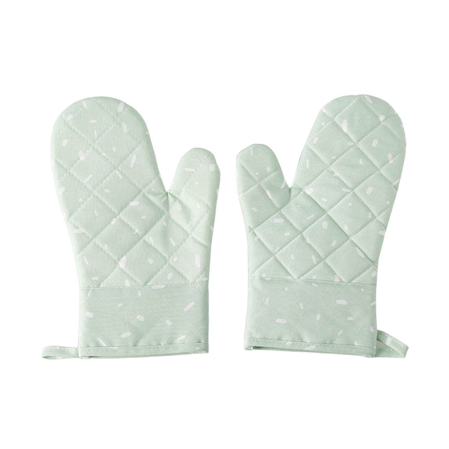 JWDX Oven Mitts Clearance! Premium Silicone Slip Oven Set Soft Flexible Oven Gloves Heat Kitchen Cooking Mitts Hands From Hot Surfaces Cookie Sheets Pair Set of 2, Include 1 Pair of Gloves Green