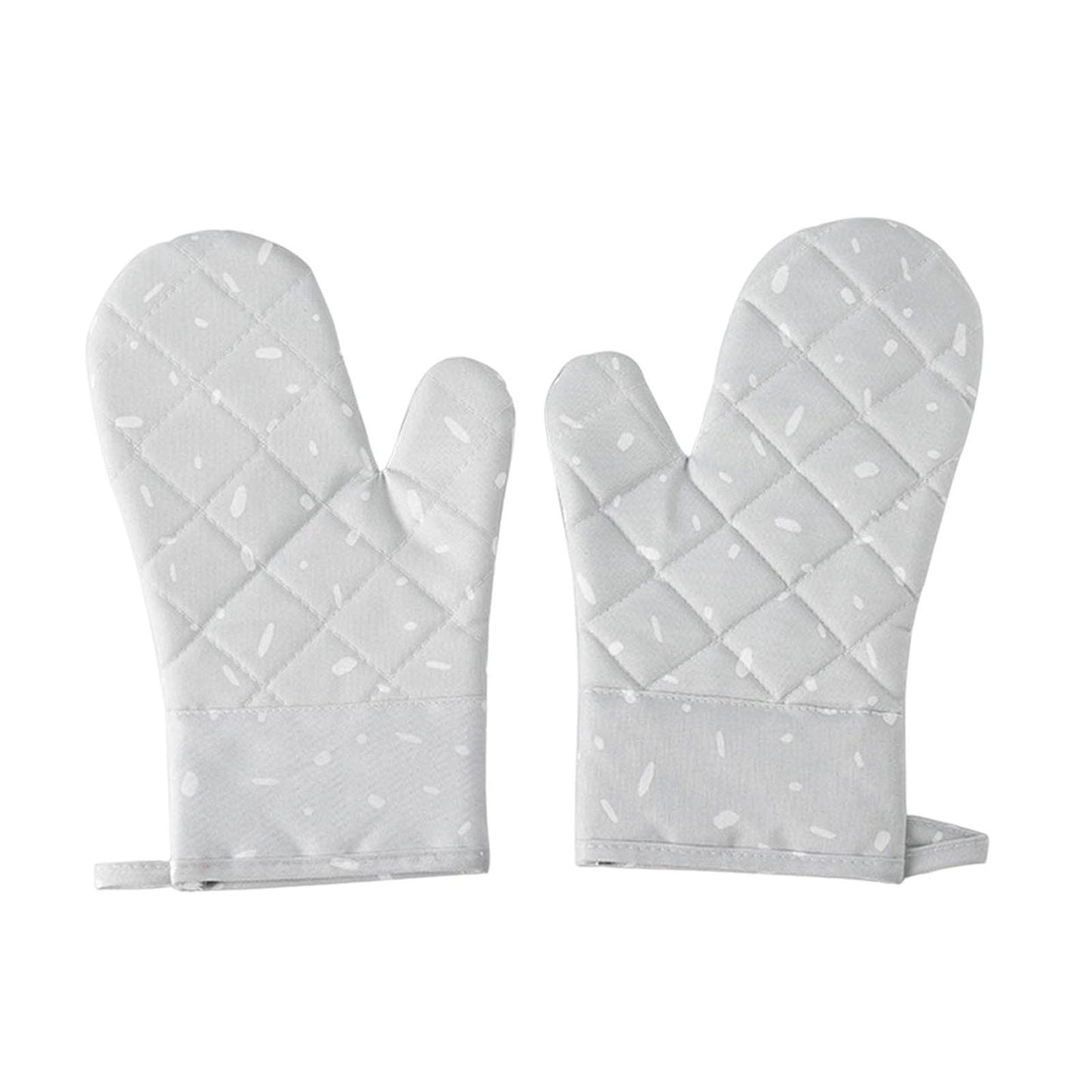 JWDX Oven Mitts Clearance! Premium Silicone Slip Oven Set Soft Flexible Oven Gloves Heat Kitchen Cooking Mitts Hands From Hot Surfaces Cookie Sheets Pair Set of 2, Include 1 Pair of Gloves Grey