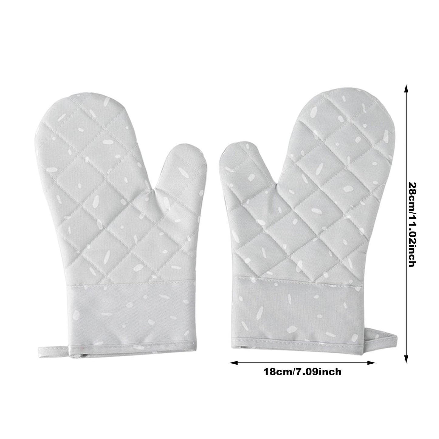 JWDX Oven Mitts Clearance! Premium Silicone Slip Oven Set Soft Flexible Oven Gloves Heat Kitchen Cooking Mitts Hands From Hot Surfaces Cookie Sheets Pair Set of 2, Include 1 Pair of Gloves Grey