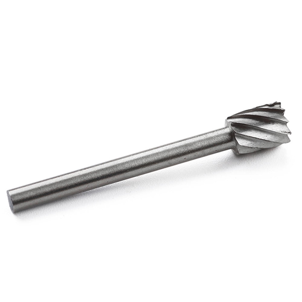 JWDX Drill Bit Clearance! 10Pcs Fine Needle Rotary Files White Diamond Drill Bits Silver, 10 Pcs/Set Hss Dremel Routing Rotary Milling Rotary File Cutter Wood, include 10 Drill Bits Silver