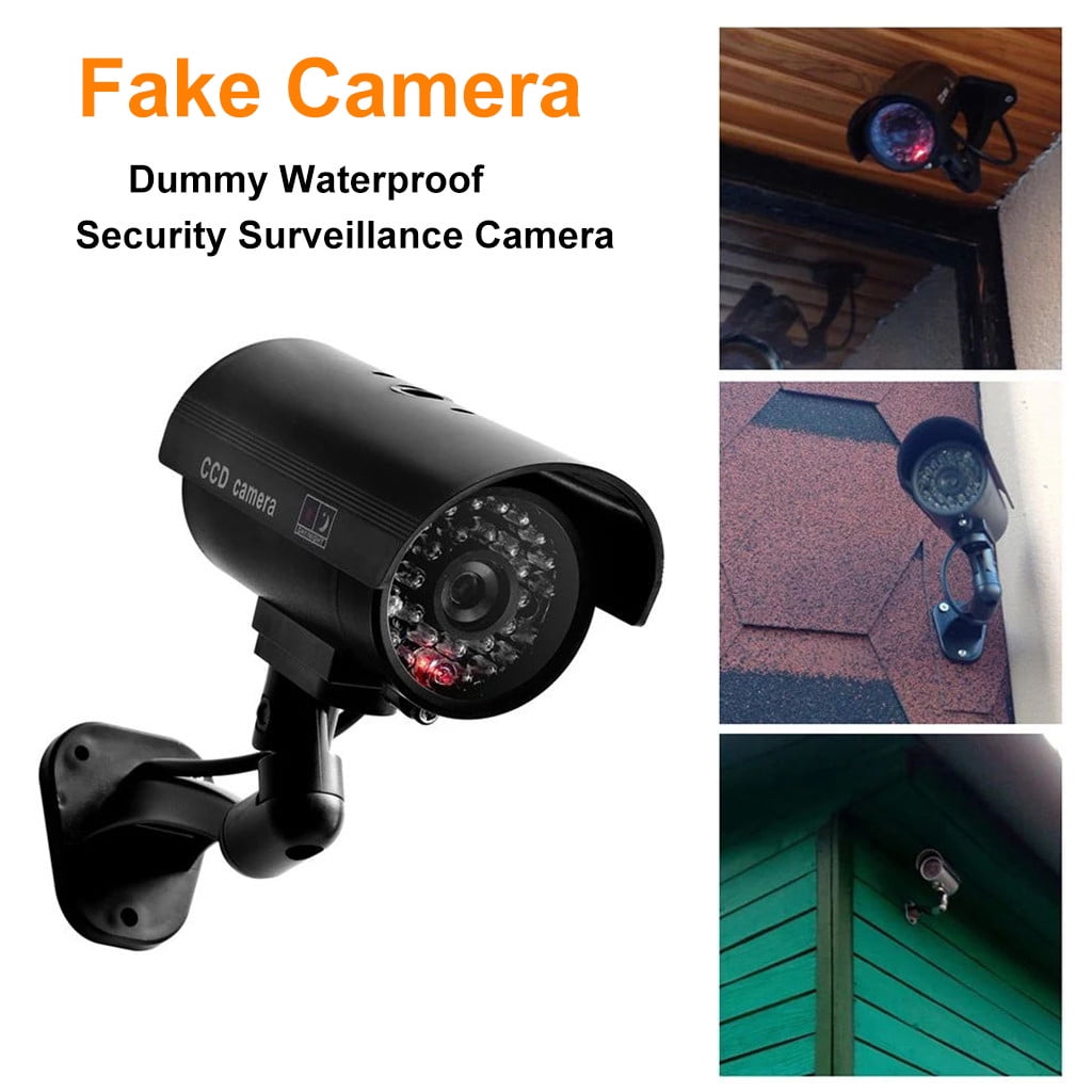 JWDX Office and Craft and Stationery Clearance! Fake Camera Simulation Waterproof Security Cctv Surveillance Camera, Surveillance Camera Cctv Camera Dummy Office and Stationery, include 1X Camera Black