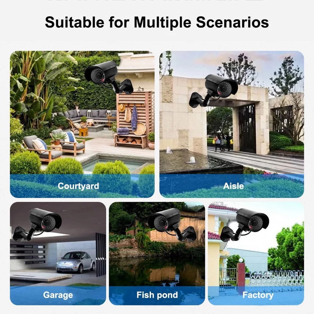 JWDX Office and Craft and Stationery Clearance! Fake Camera Simulation Waterproof Security Cctv Surveillance Camera, Surveillance Camera Cctv Camera Dummy Office and Stationery, include 1X Camera Black