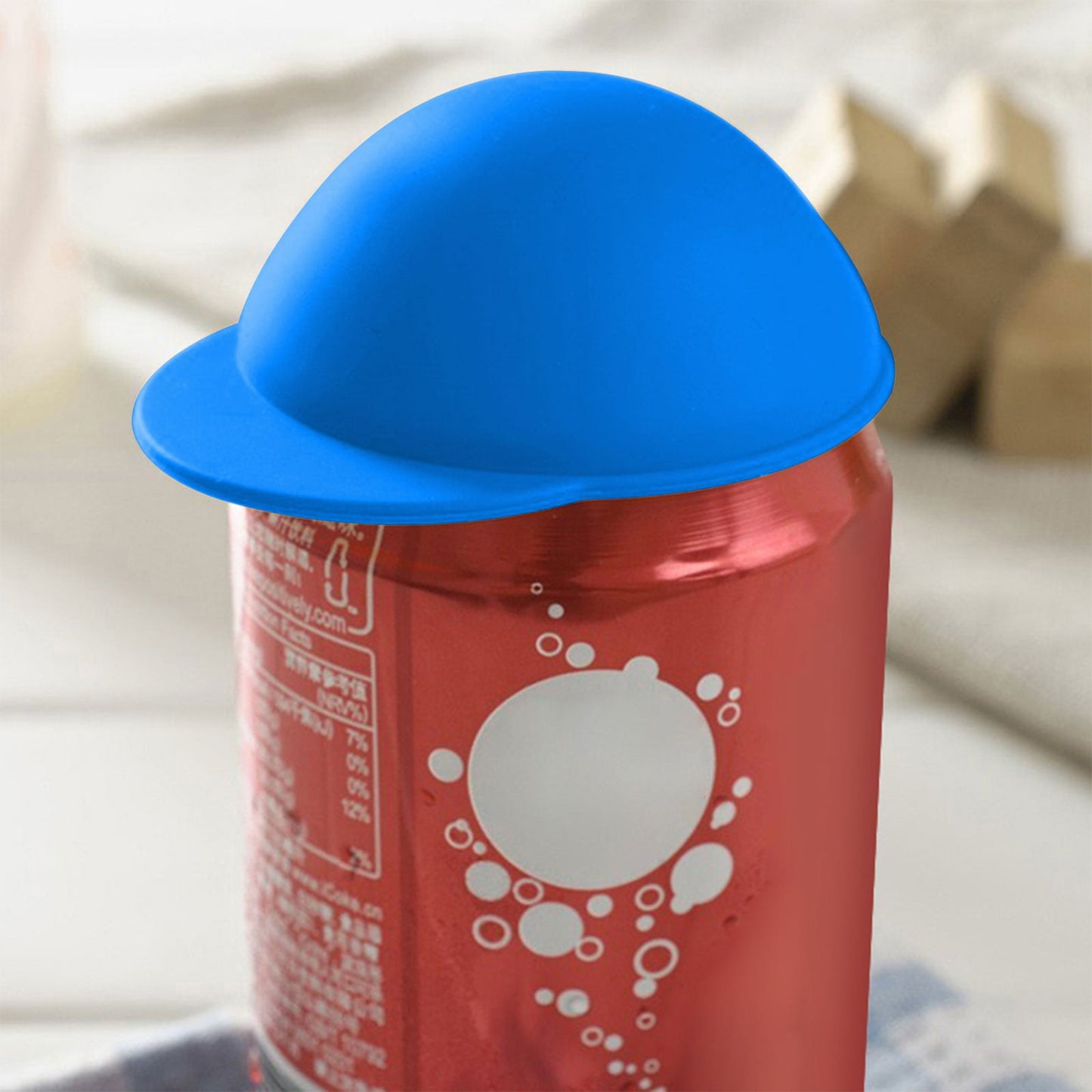 Clearance Back to School Supplies! JWDX Cute Can Hat Sealing Cover Cola Beer Preservation Cover Silicone Cup Cover Dustproof and Leakproof Coffee Color (Include: 1X Can Hat Sealing Cover) Blue