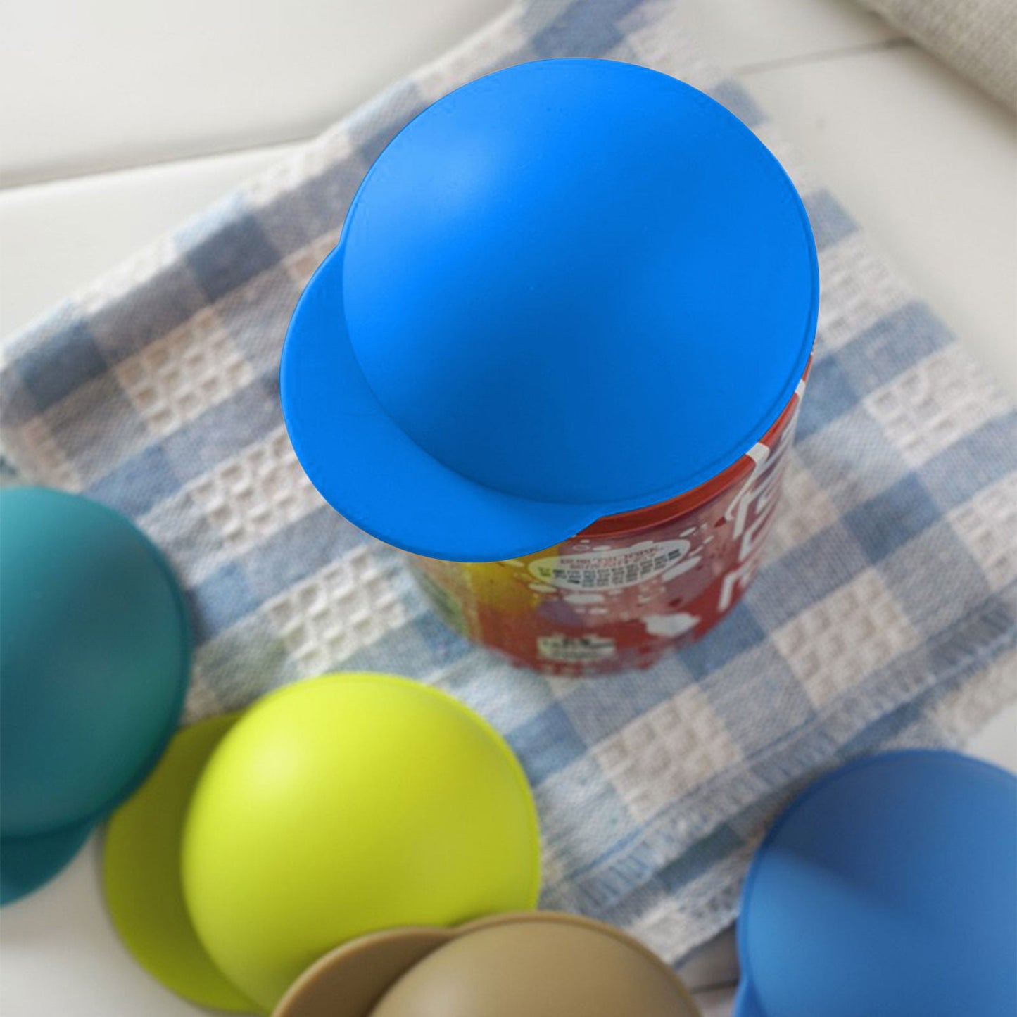 Clearance Back to School Supplies! JWDX Cute Can Hat Sealing Cover Cola Beer Preservation Cover Silicone Cup Cover Dustproof and Leakproof Coffee Color (Include: 1X Can Hat Sealing Cover) Blue