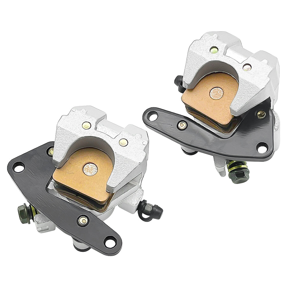 M MATI Front Brake Calipers with Pads for Yamaha ATV Big Bear 400 YFM400 YFM400F 2000-2012