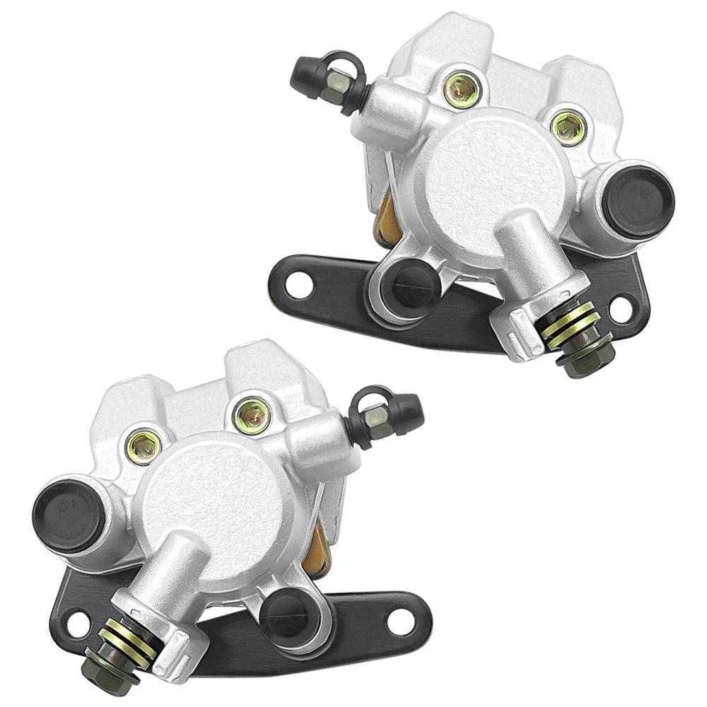 M MATI Front Brake Calipers with Pads for Yamaha ATV Big Bear 400 YFM400 YFM400F 2000-2012