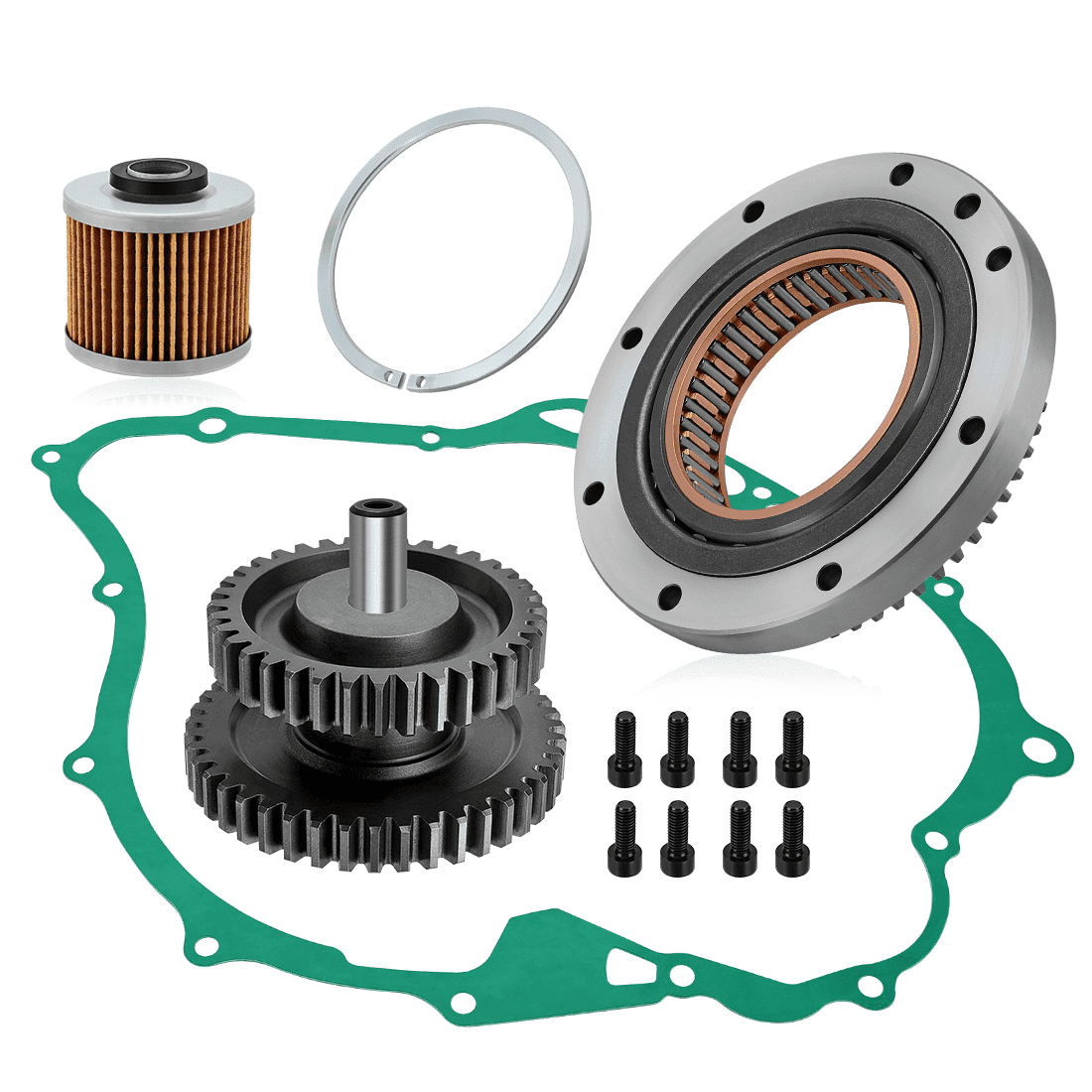 Starter Clutch Idler Gear Shaft Gasket for Yamaha V-Star 1100 XVS1100 Custom Classic Silverado 1999-2009