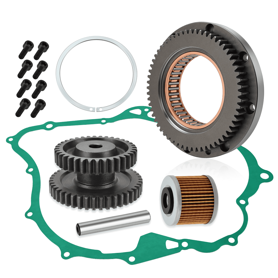 Starter Clutch Idler Gear Shaft Gasket for Yamaha V-Star 1100 XVS1100 Custom Classic Silverado 1999-2009