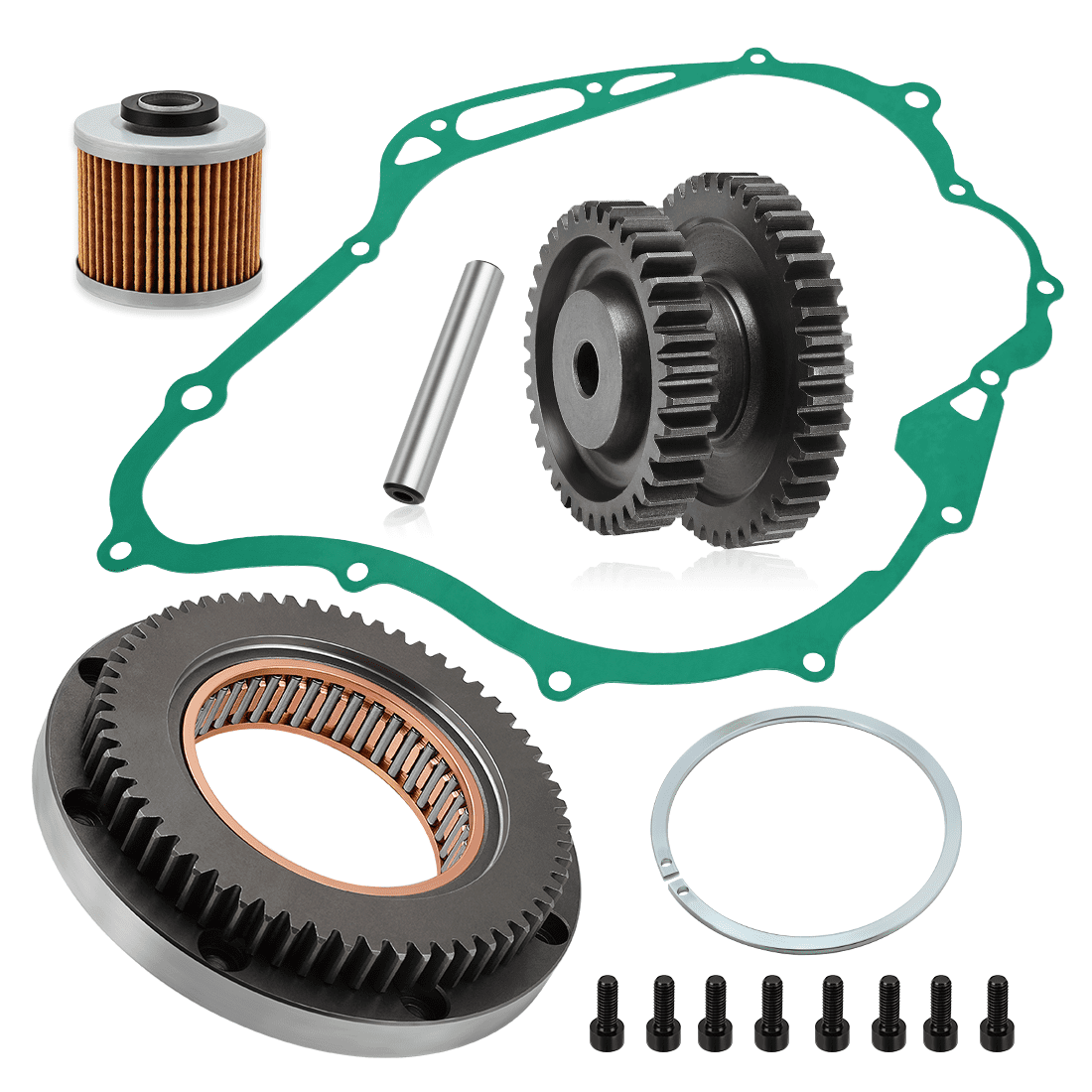 Starter Clutch Idler Gear Shaft Gasket for Yamaha V-Star 1100 XVS1100 Custom Classic Silverado 1999-2009