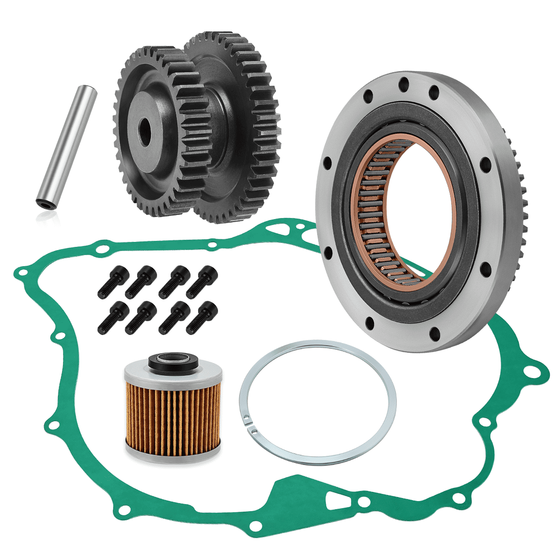Starter Clutch Idler Gear Shaft Gasket for Yamaha V-Star 1100 XVS1100 Custom Classic Silverado 1999-2009