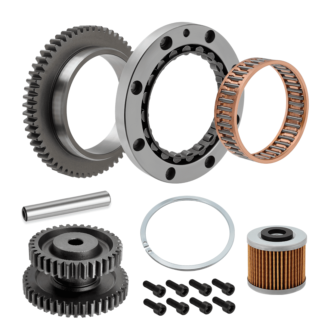 Starter Clutch Idler Gear Shaft Gasket for Yamaha V-Star 1100 XVS1100 Custom Classic Silverado 1999-2009