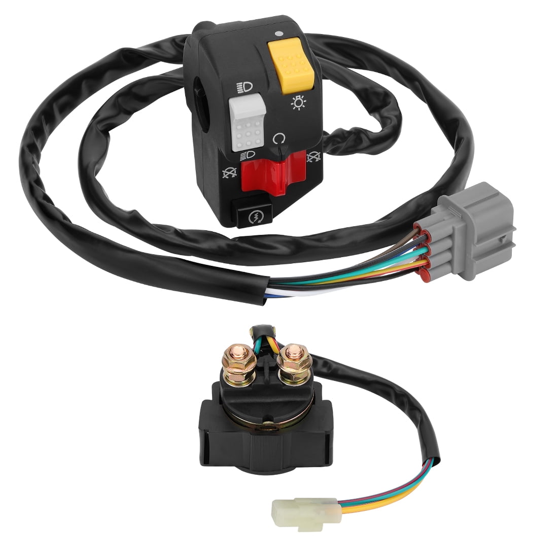 M MATI Handlebar Starter Relay Switch for Honda Rancher 350 TRX350TM TRX350FM 2000-2005 Manual Shift