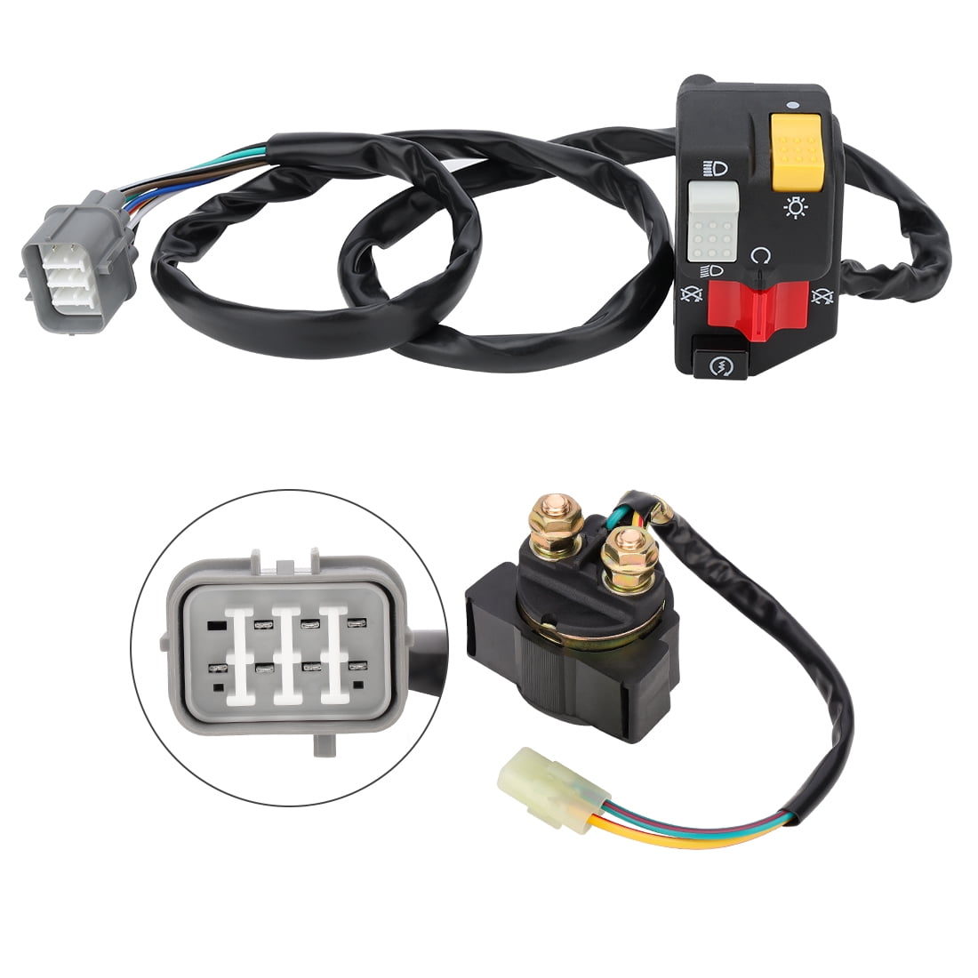 M MATI Handlebar Starter Relay Switch for Honda Rancher 350 TRX350TM TRX350FM 2000-2005 Manual Shift