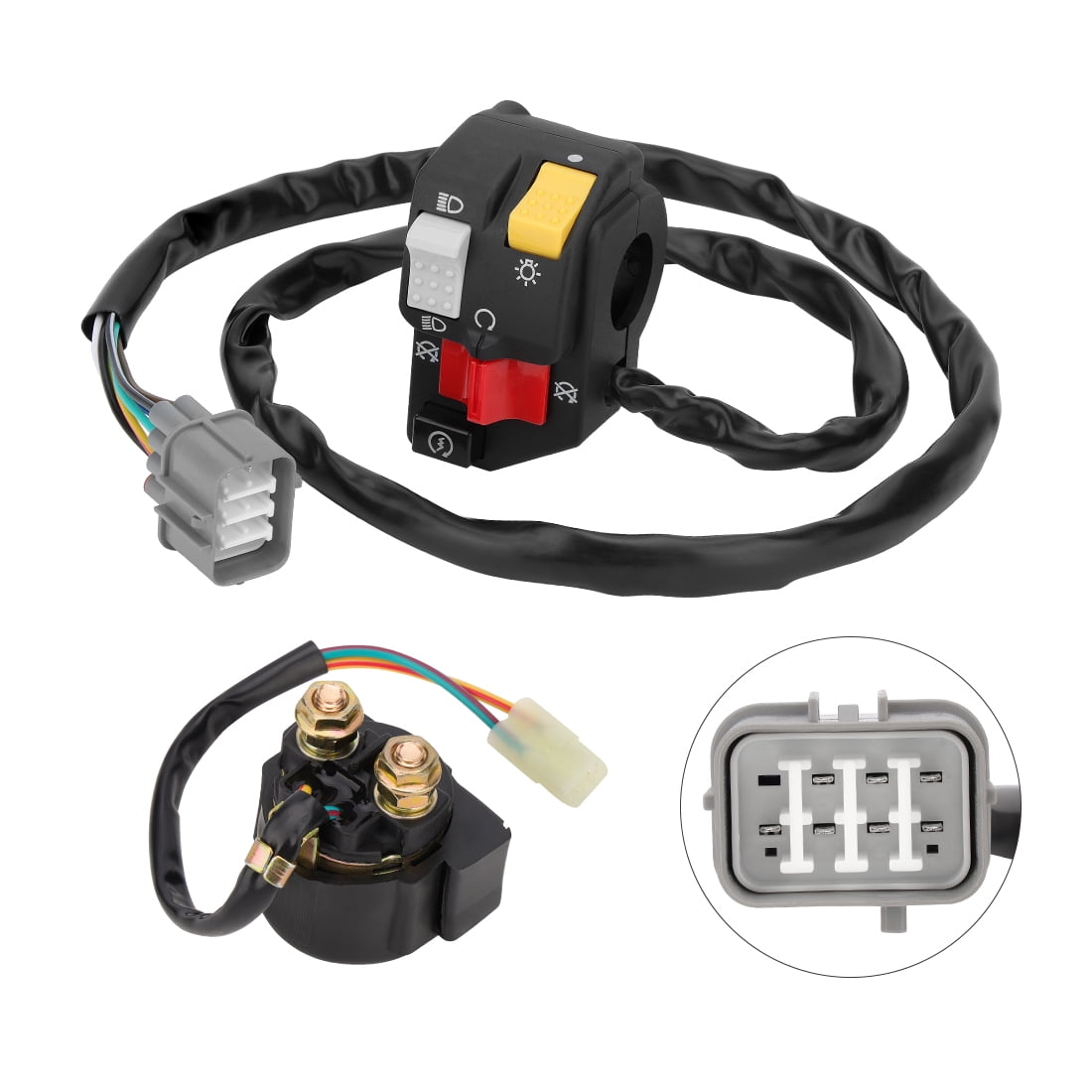 M MATI Handlebar Starter Relay Switch for Honda Rancher 350 TRX350TM TRX350FM 2000-2005 Manual Shift
