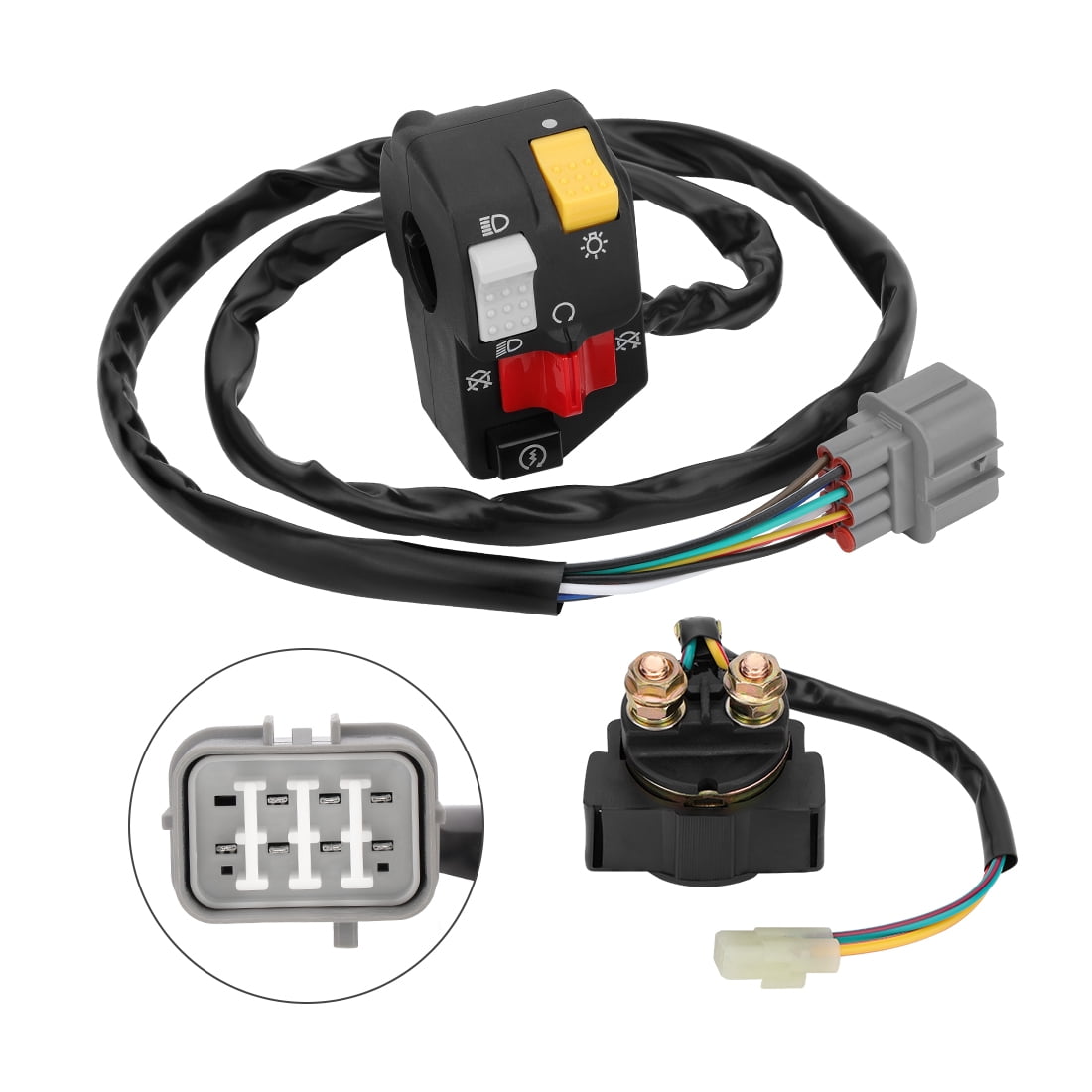 M MATI Handlebar Starter Relay Switch for Honda Rancher 350 TRX350TM TRX350FM 2000-2005 Manual Shift
