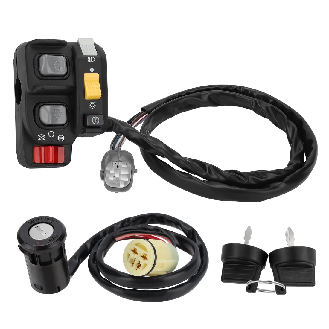 M MATI Handlebar Key Switch for Honda Rancher 350 ES Rancher 400 Foreman 500 ES Rincon 650 680