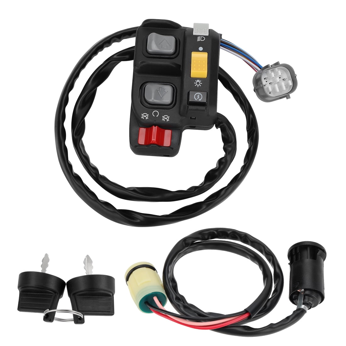 M MATI Handlebar Key Switch for Honda Rancher 350 ES Rancher 400 Foreman 500 ES Rincon 650 680