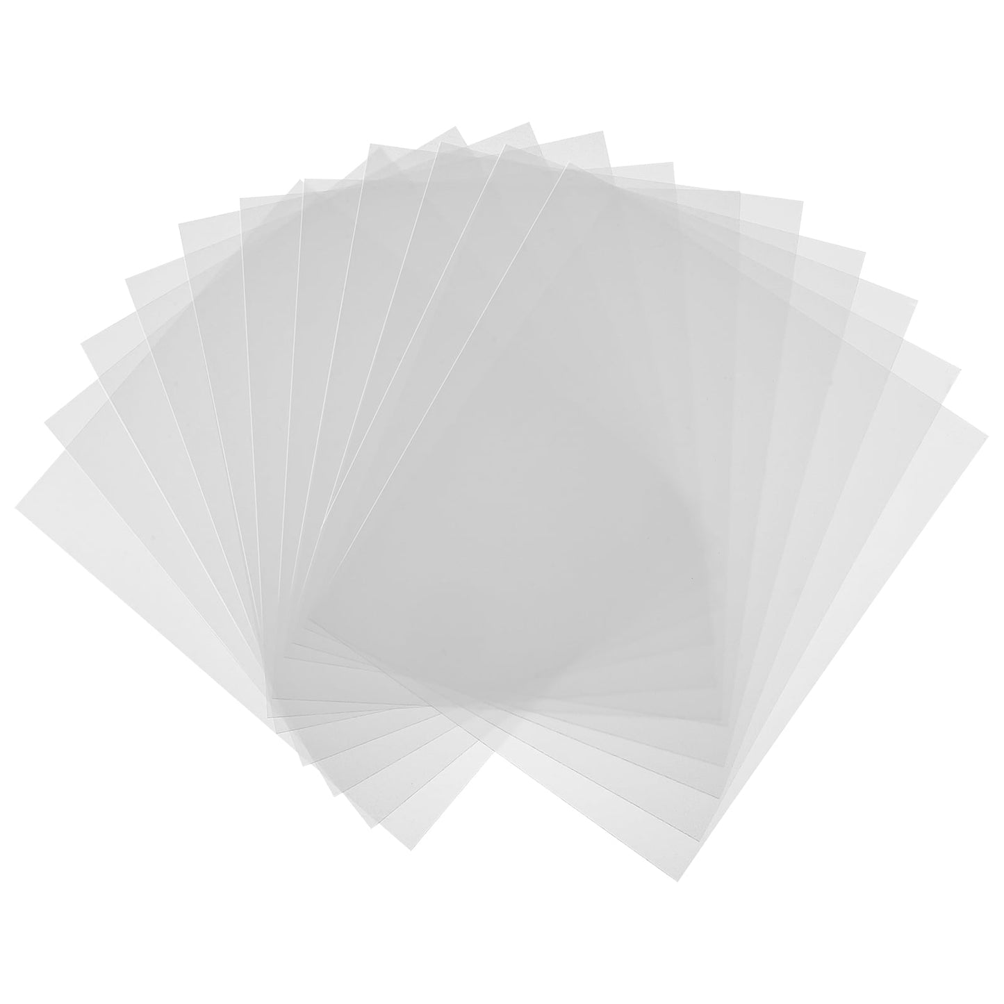 Ortofally 12pcs Blank Transparent Stencil DIY Square Template Blank Stencil Material for Home Shop Size 1 Transparent