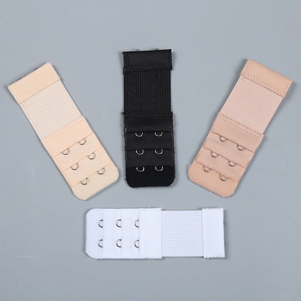 SWETRACE Bra Extension Buckle Polyester 6Pcs 3In Size 3 Beige
